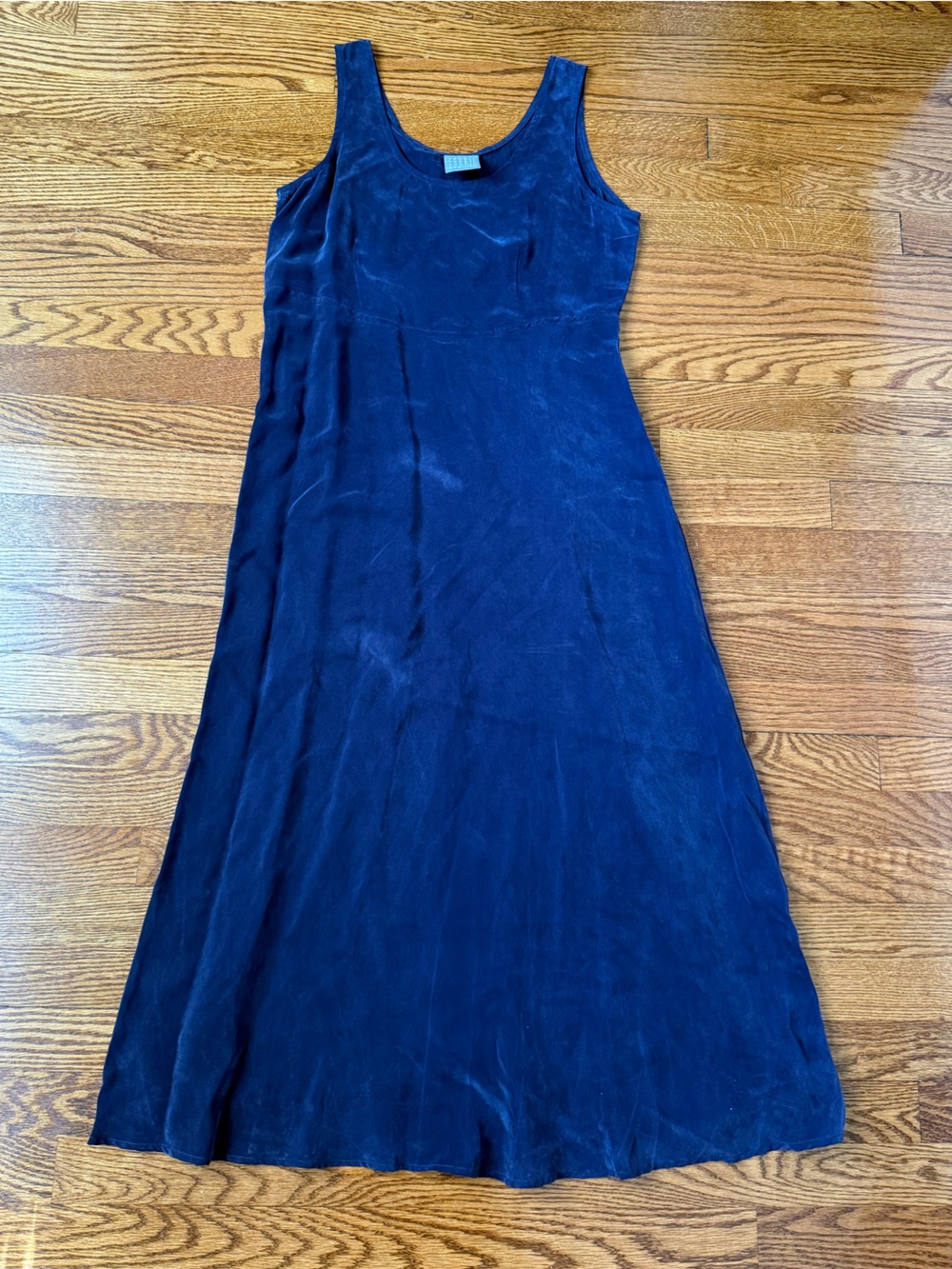 Vintage 90s Blue Midi Maxi Dress Size 6 / S